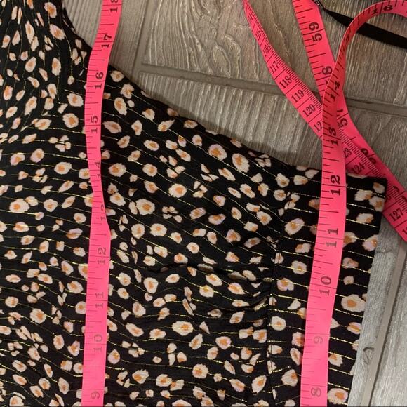 Blue Life Caden Crop Top leopard lurex strip sz XS - Picture 5 of 9